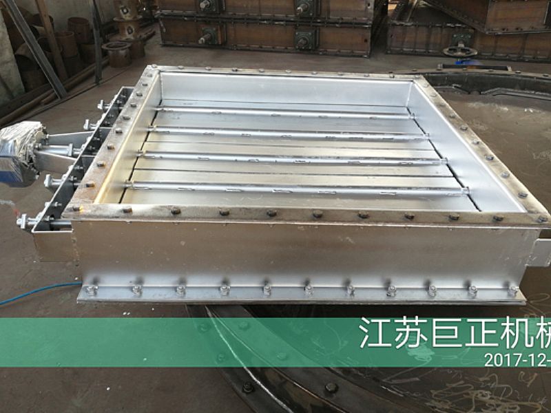 方形擋板門（寬8m）完工，待包裝