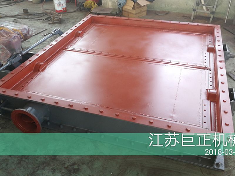 方形擋板門(mén)（寬9m）完工，準(zhǔn)備發(fā)貨