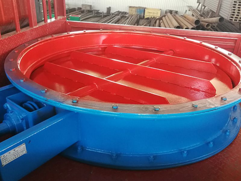 圓形擋板門（直徑250cm）制作完工，驗(yàn)收合格了